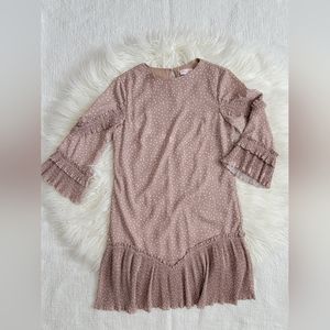 Pink Lily beige dot dress